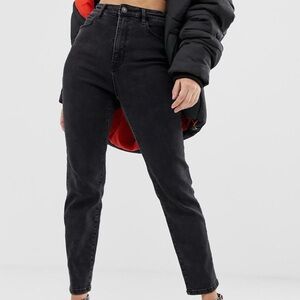 Stradivarius High Rise Black Jeans